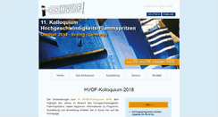 Desktop Screenshot of hvof.gts-ev.de