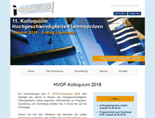 Tablet Screenshot of hvof.gts-ev.de